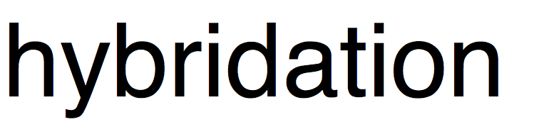 hybridation | 