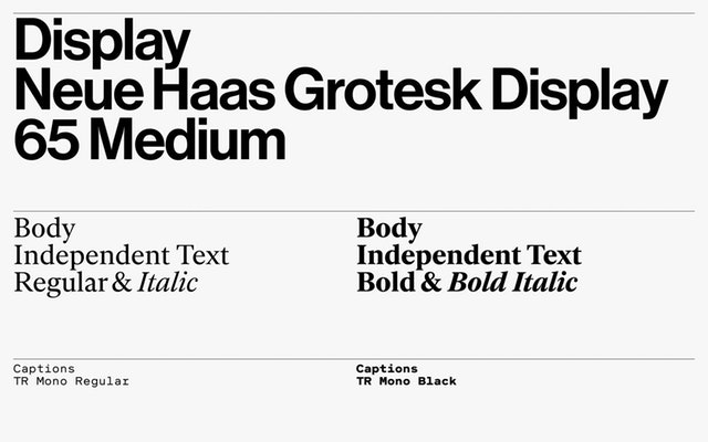 Neue Haas Grotesk Display | 